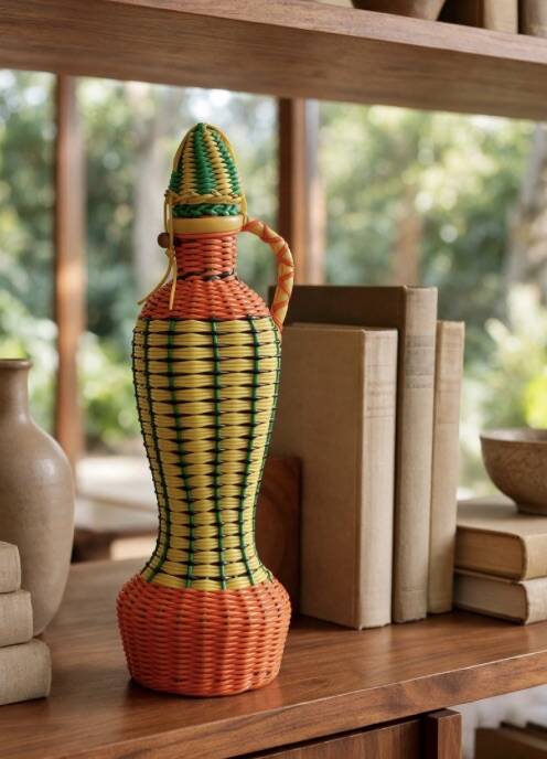 Decorative scoubidou bottle