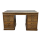 Bureau plat anglais en Chêne début XXème