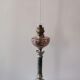 Kerosene lamp late nineteenth century mounted on Corinthian column.