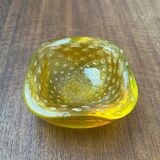 Vintage Italian Bullicante Glass Bowl from Murano