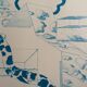 Original lithograph signed by Gérald Diaz, dit GÉRARDIAZ, Les vacances (essays), 1969