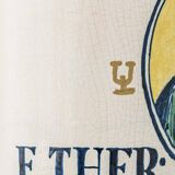 Italian Apothecary Ceramic Table Lamp Pharmacy Albarello, circa 1870-1885