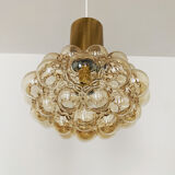 Bubble glass pendant lamp by Helena Tynell for Glashütte Limburg