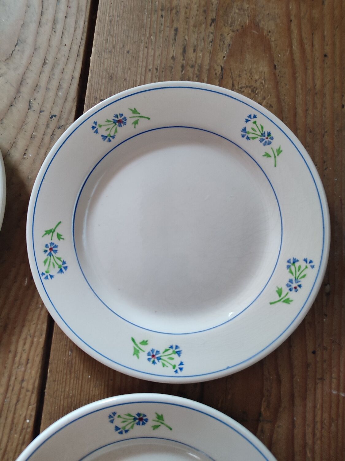 Cornflower dessert plates