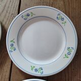 Assiettes à dessert bleuet