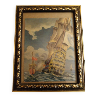 Old boat painting