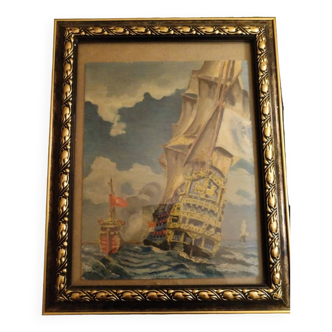 Tableau bateau ancien