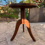 Old inlaid pedestal table