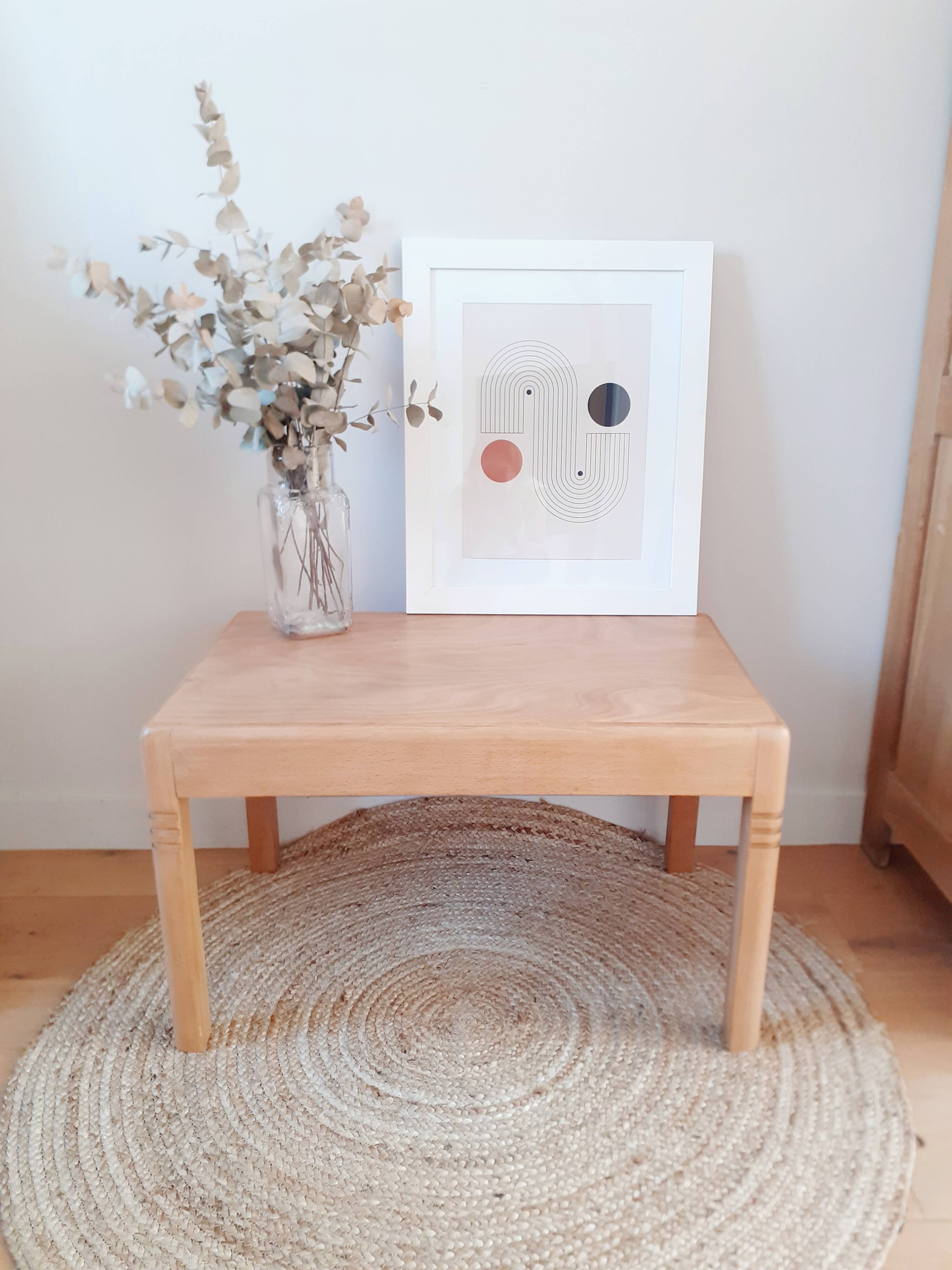 Vintage wooden coffee table