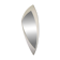 Space Age XXL lacquered wood mirror, France 1970s