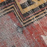 3x6 Shades Of Red & Black Handmade Wool Classic Vintage Rug, 100x179Cm