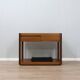 Angelo Mangiarotti for Molteni 4D Series solid wood Bar Cart 1970s
