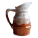 Vintage bistro pitcher Revol France D63 – Flamed ceramic "Tonneau Moussa"