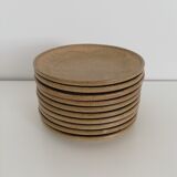 Vintage stoneware dessert plates