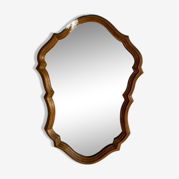 Miroir ancien en bois doré 43x61cm