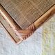 Vintage rattan dessert trolley - double shelves