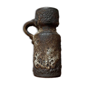Brutalist ceramic vase, West German mid-century WGP Fat Lava by Jopeko, 1960s.