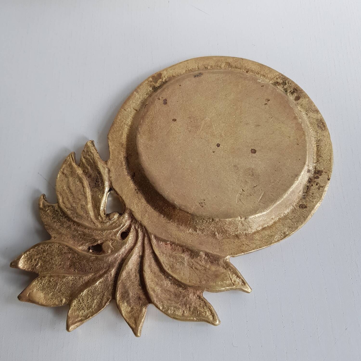 Plateau en bronze doré