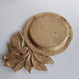 Plateau en bronze doré