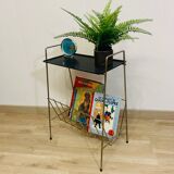 Perforated metal magazine rack