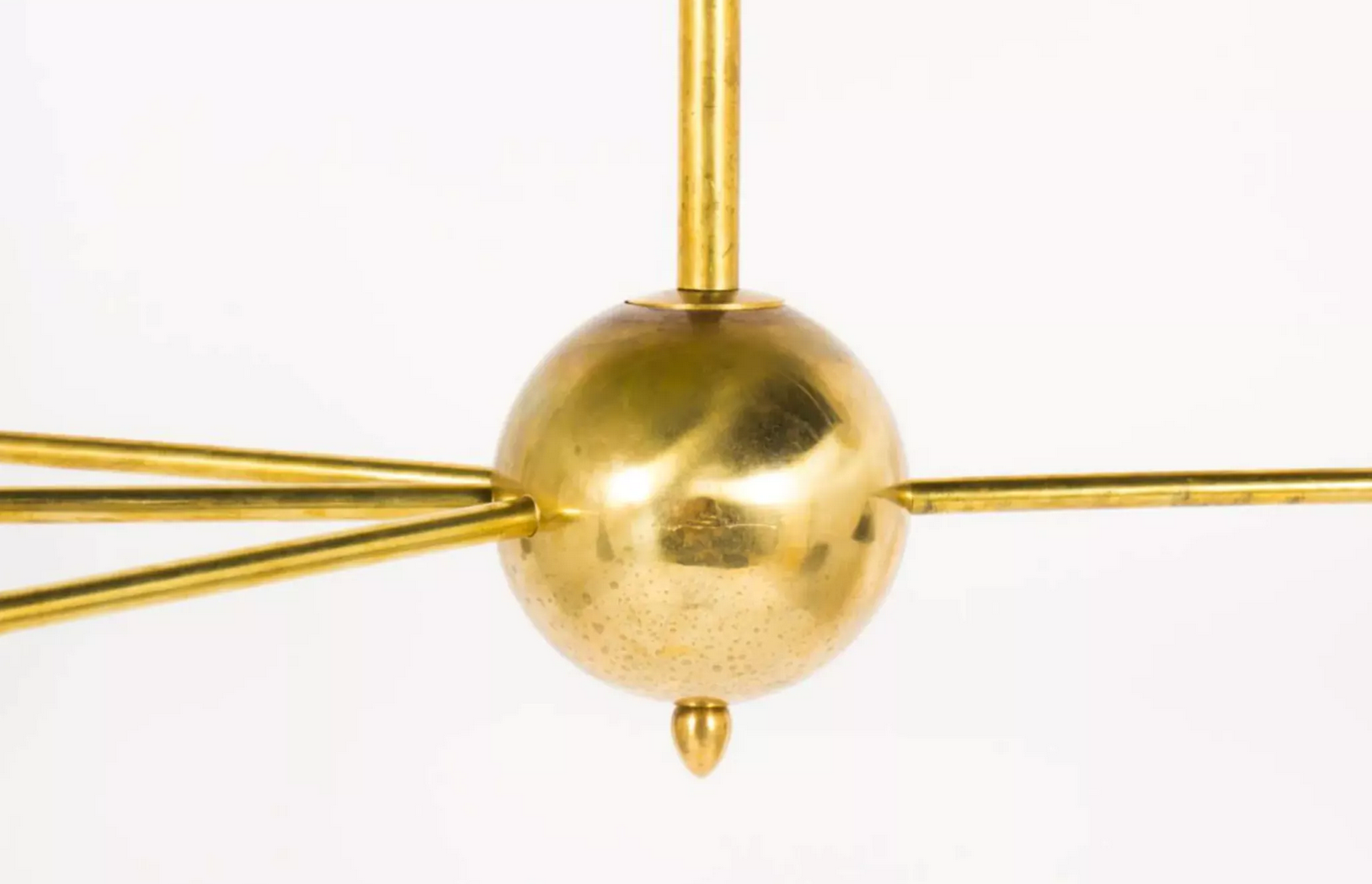 Asymmetrical Chandelier Italian Brass