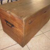 Old solid wooden chest