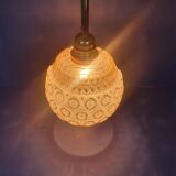Vintage 50s French portable pendant lamps - newly electrified