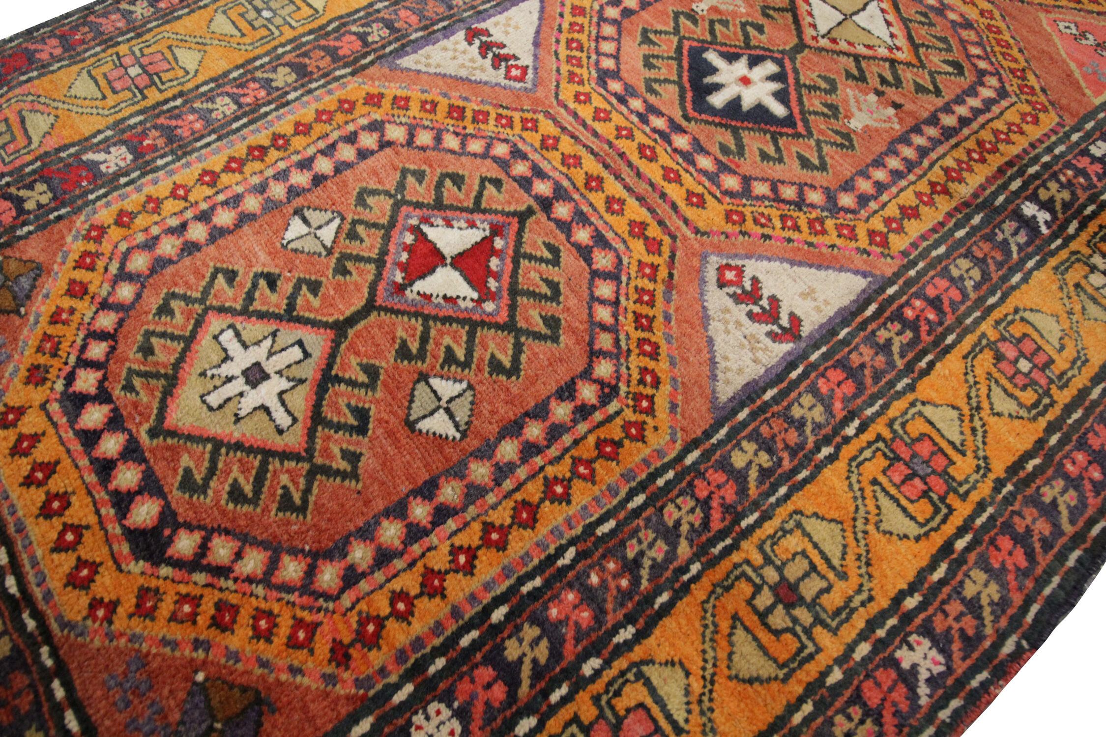 Vintage Caucasian Karabagh Rug 94x196cm