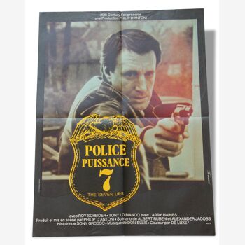 Affiche de cinéma originale "Police Puissance 7"