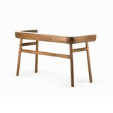 Harold desk danish walnut oiled/white