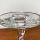 Chandelier vintage en verre torsadé, années 1970