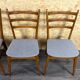 Chaises de salle à manger des années 1960 1970, design danois moderne du milieu du siècle, ensemble de 4.
