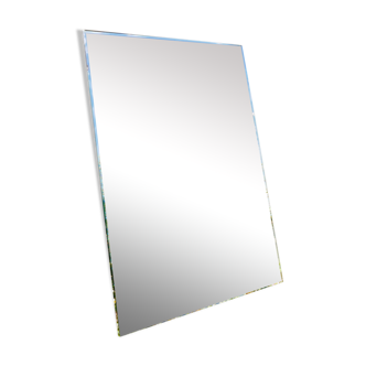 Rectangular bevelled mirror to lay 60cmx42 cm
