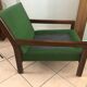 Vintage green Scandinavian armchair from the 60s