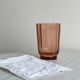 Translucent pink glass vase