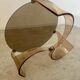 Old plexiglass and smoked glass coffee table design Space age 60s/70s vintage