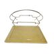 Vintage serving dish St. Clément in holder, 1950s