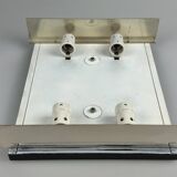 60s 70s ice glass flush mount ceiling lamp by Kaiser Leuchten Germany