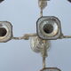 Metal candle holder for 5 candles