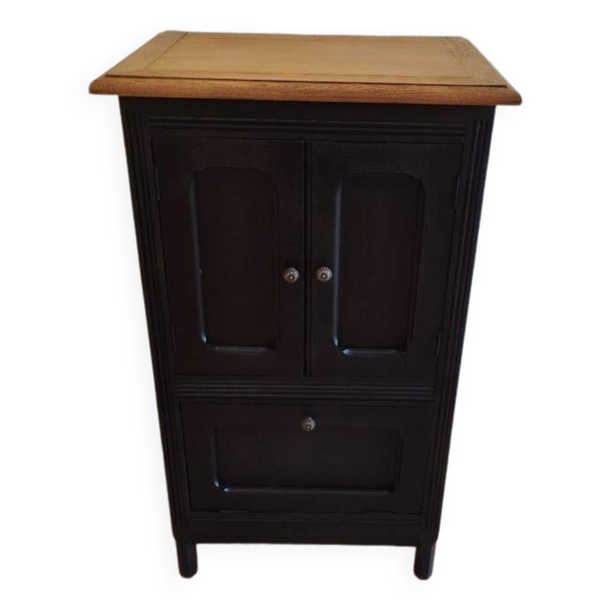 Sideboard, sideboard in black painted wood