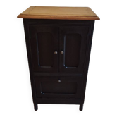 Sideboard, sideboard in black painted wood