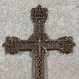 Calvary cross from the Napoleon III period in cast iron (2)