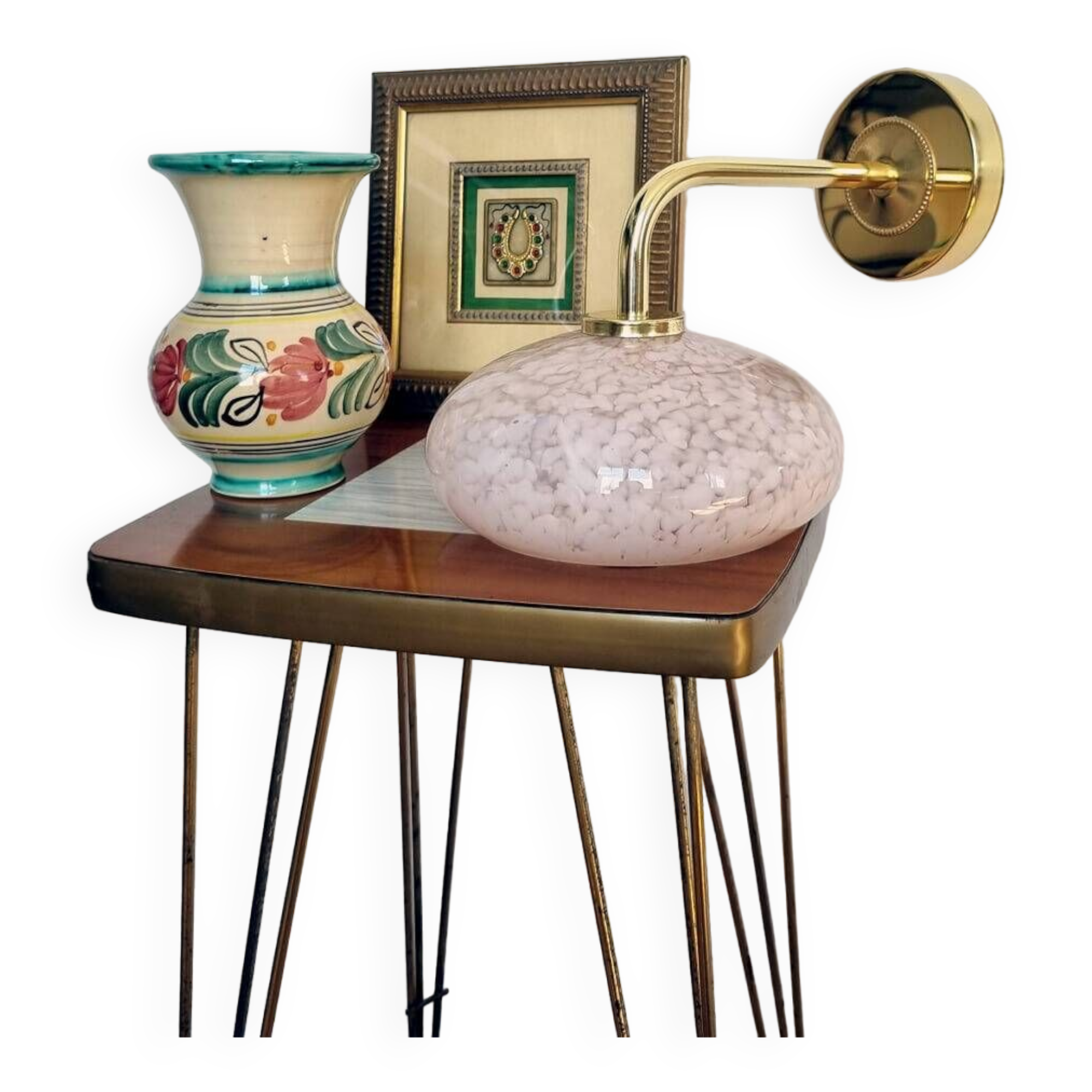 Clichy glass wall light