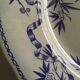 Plates flat earthenware sarregemines circa 1870 purple thorns