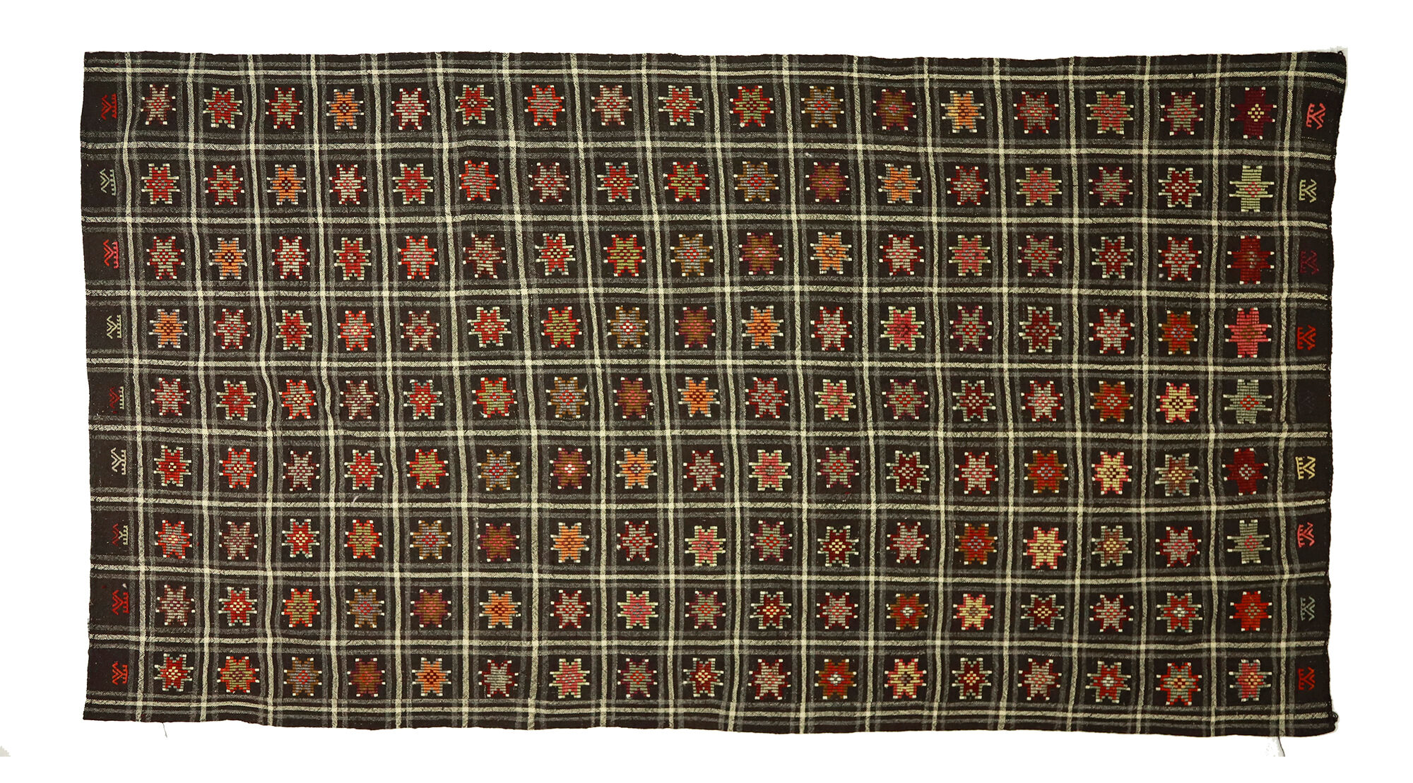 Anatolian handmade kilim rug 338 cm x 185 cm