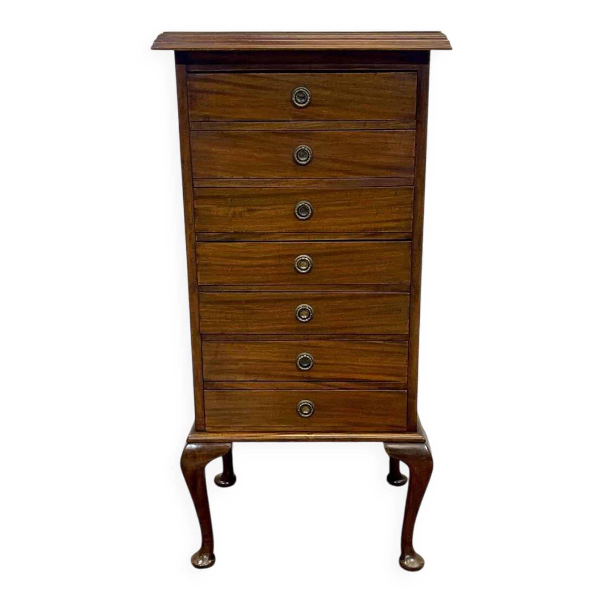 English mahogany music cabinet, early 20th century