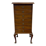 English mahogany music cabinet, early 20th century