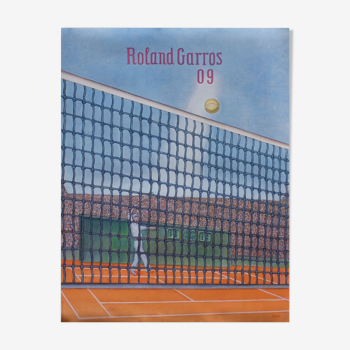 Affiche officielle Roland Garros 2009 par Konrad Klaphek