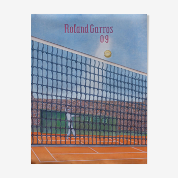 Official poster Roland Garros 2009 by Konrad Klaphek