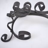 Gong antique géant Arts & Crafts, fer forgé et laiton, style Townshends, années 1890 environ, anglais